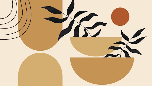 Sunset Flora Art Decor