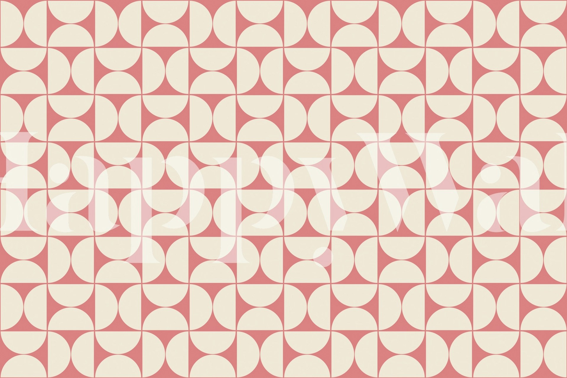 Mid-Century Modern wallpaper design in a room