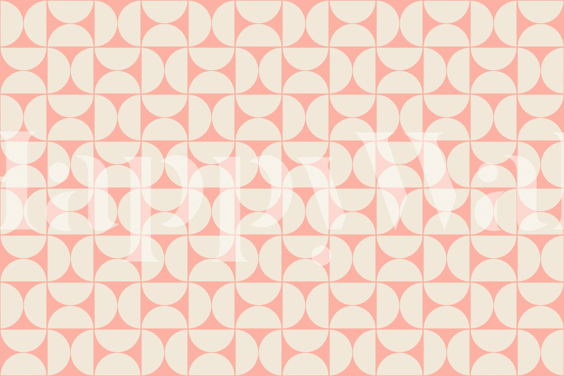Design de papel de parede Mid-Century Modern Pattern