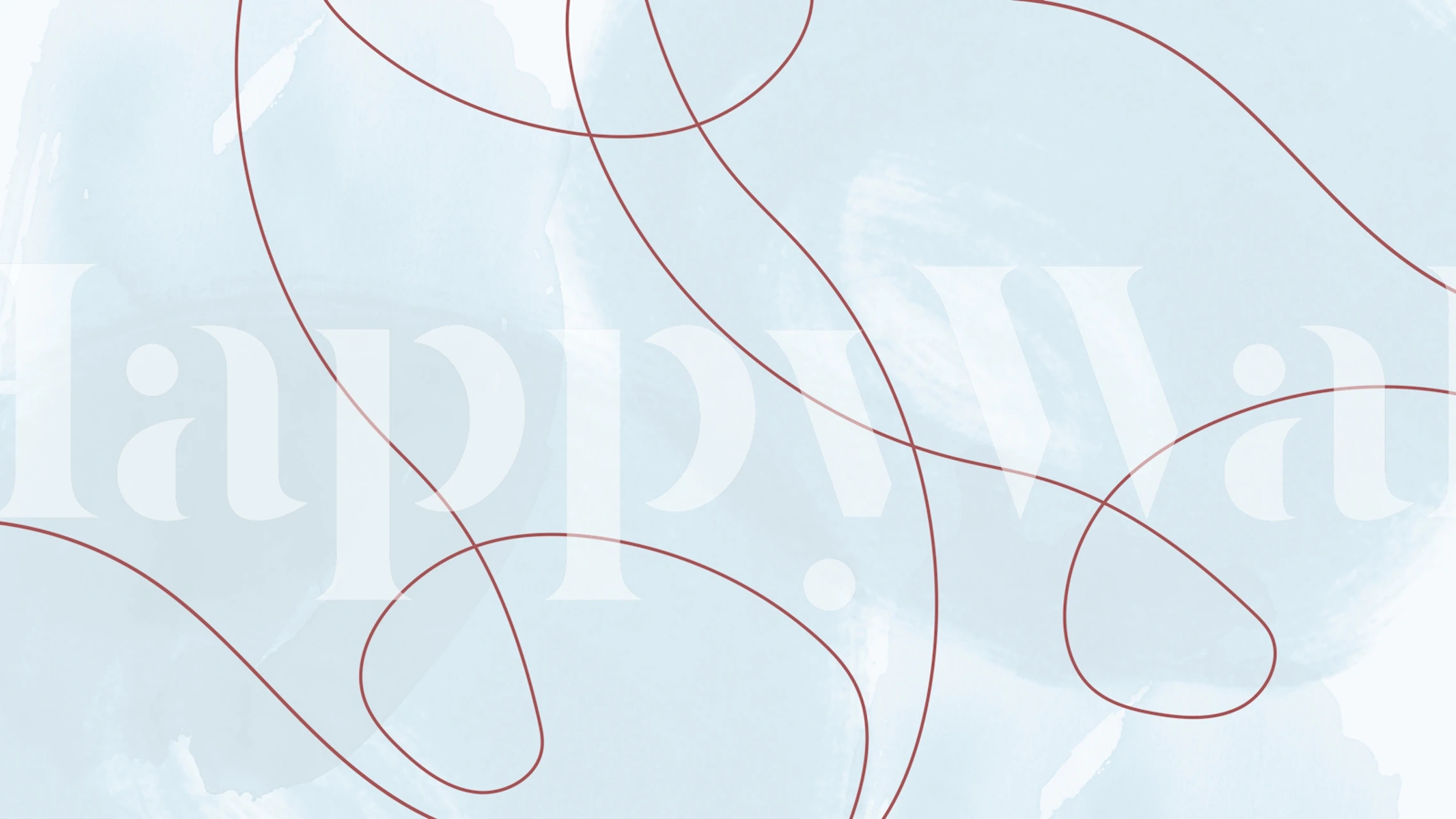 carta da parati Abstract Vermilion Lines in una stanza