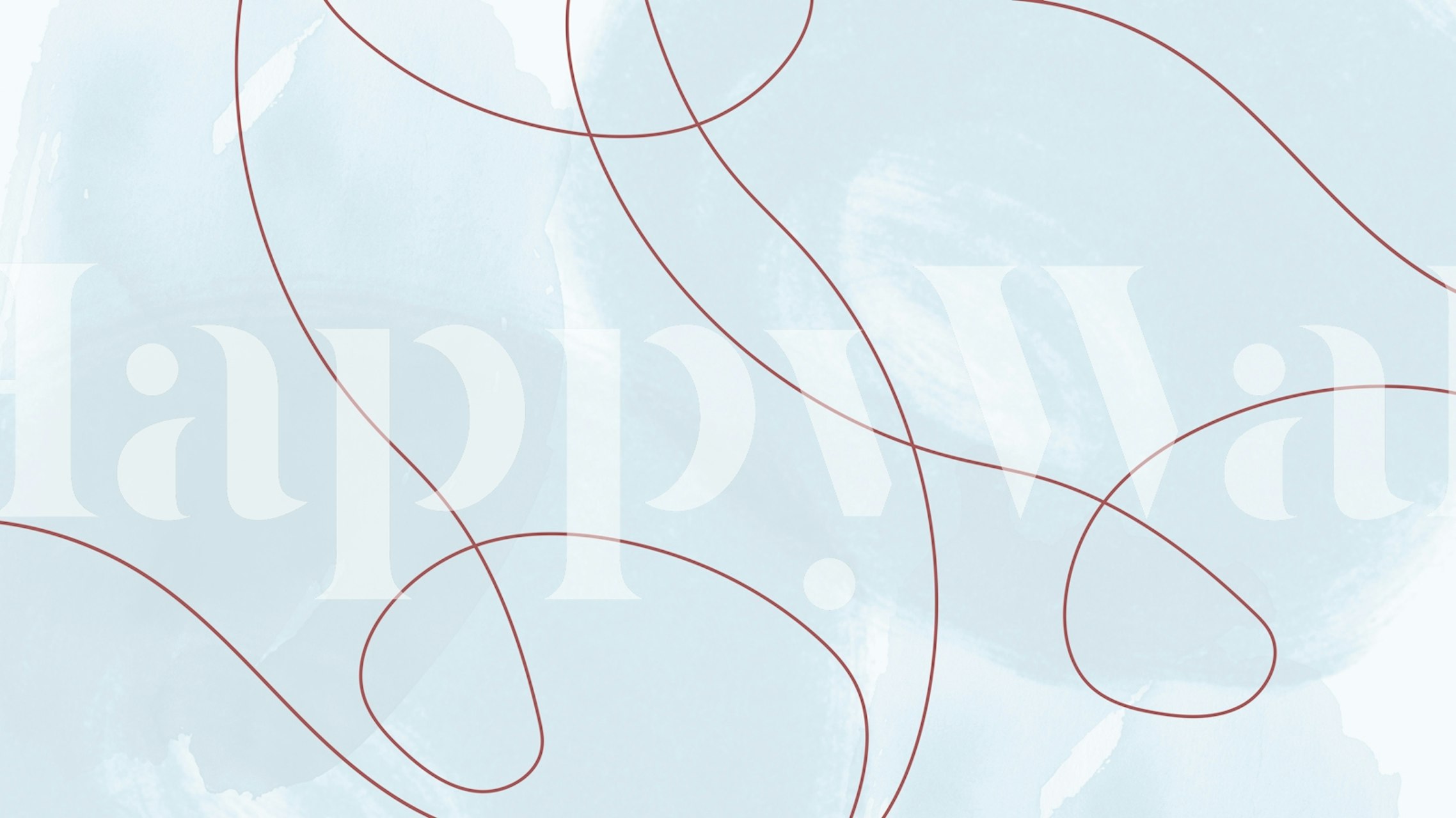 Abstract Vermilion Lines behang in een kamer