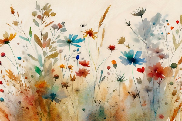 Watercolor Floral Haze