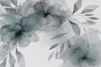 Inky Blossom Splash tapeta