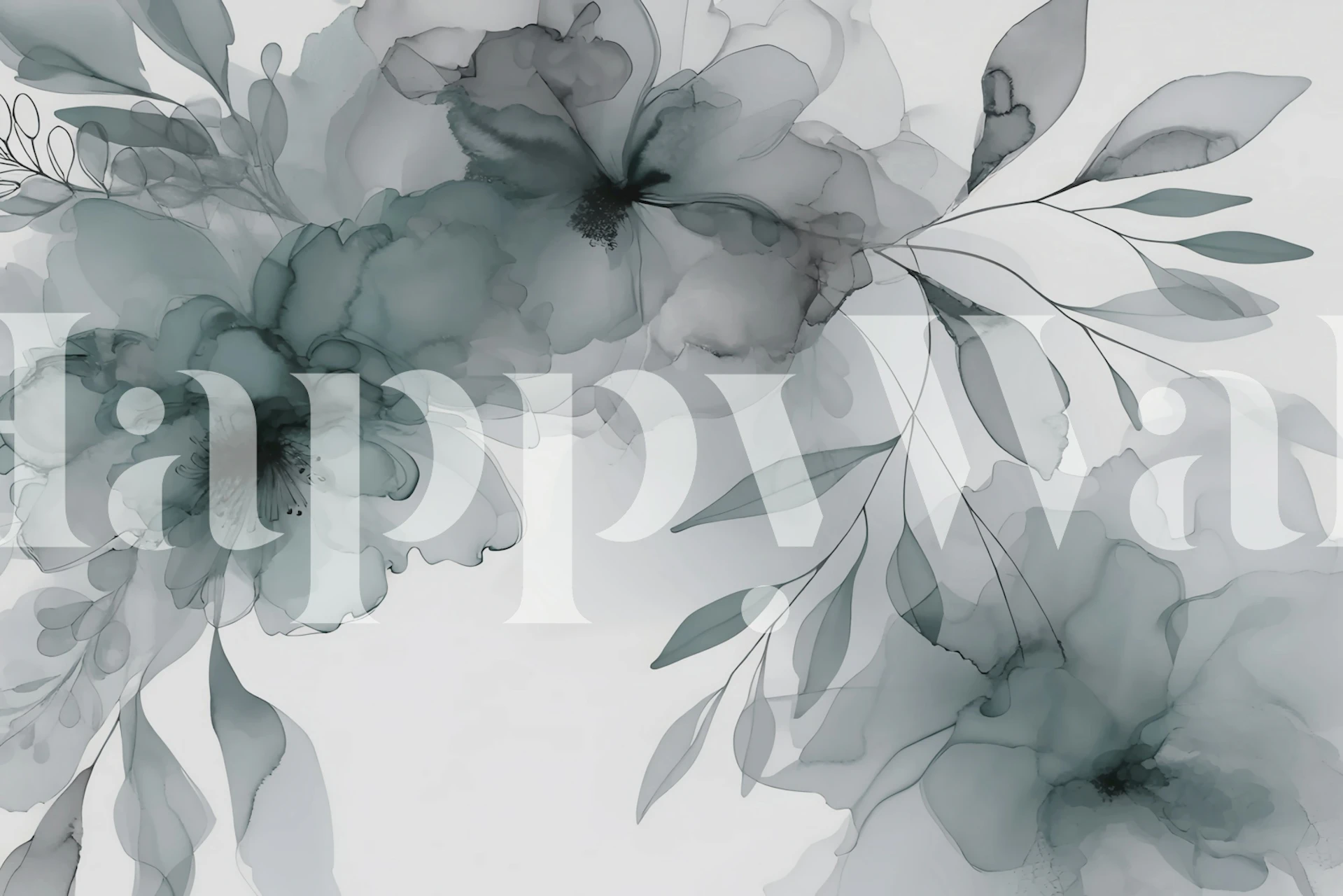Diseño floral Inky Blossom Splash