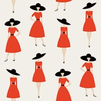 Elegant Red Dresses Girls Fashion 3261B ταπετσαρία