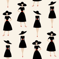 Elegant Black Dresses Girls Fashion 3261E ταπετσαρία