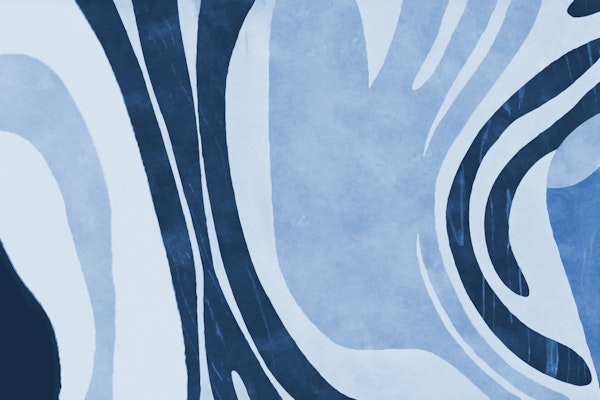 Contemporary Shapes And Forms Blue