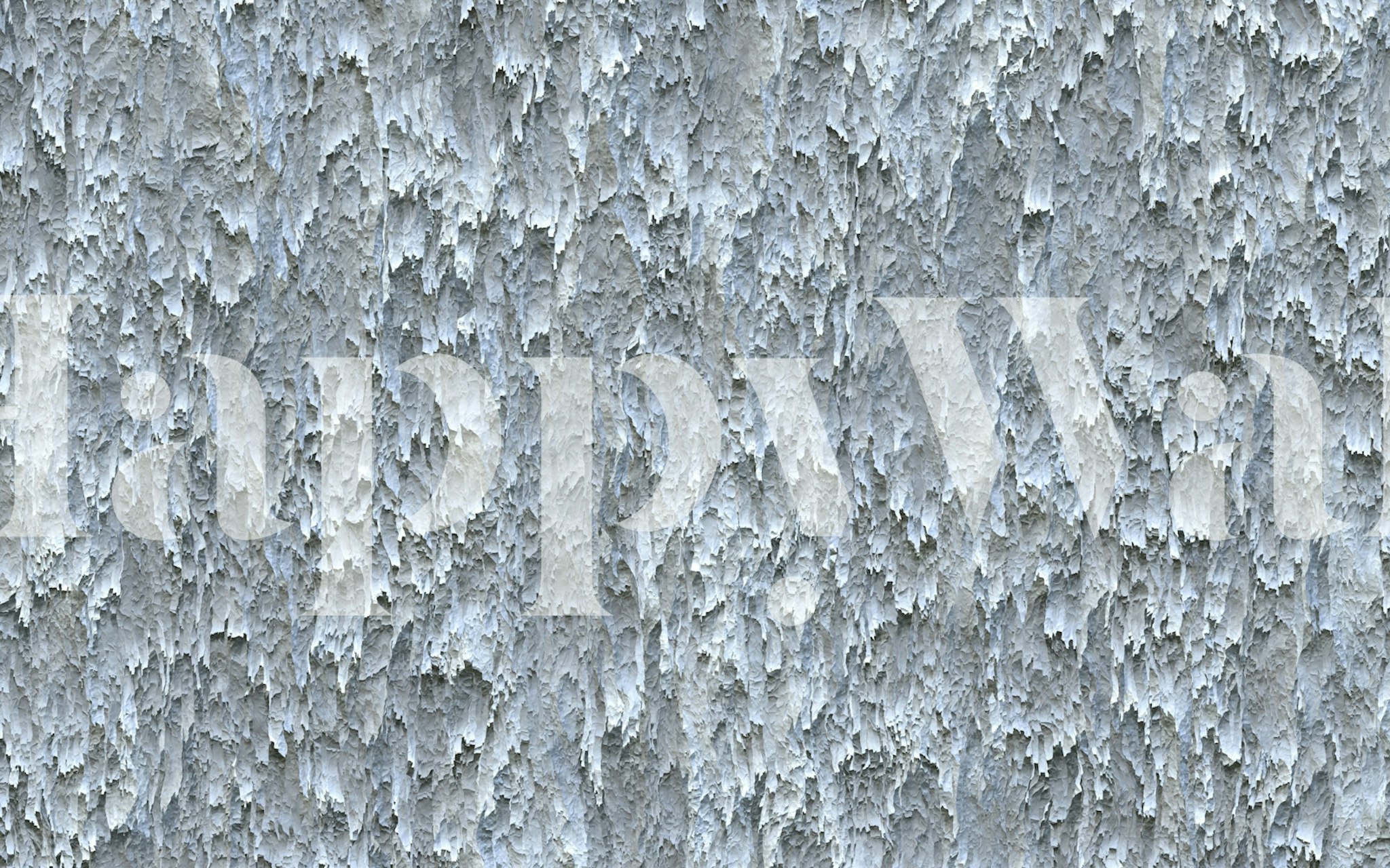 Grey organisk teksturert tapet i et rom