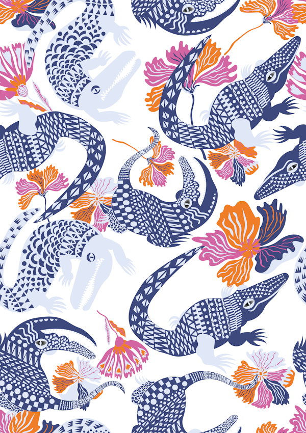 Gators with patterns