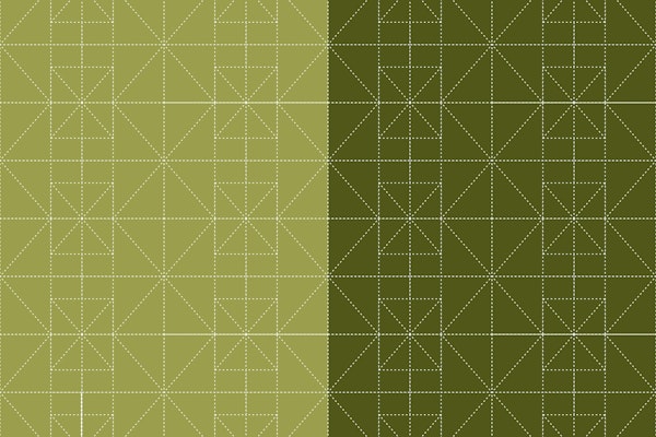 Geometric Olive Charm