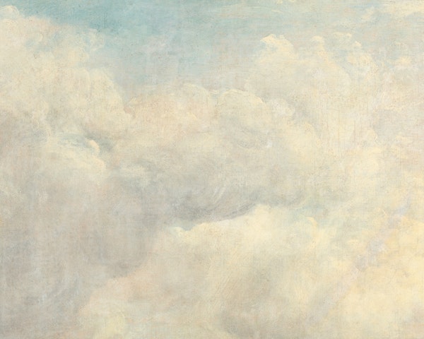 Gentle Blue Clouds Art Painting