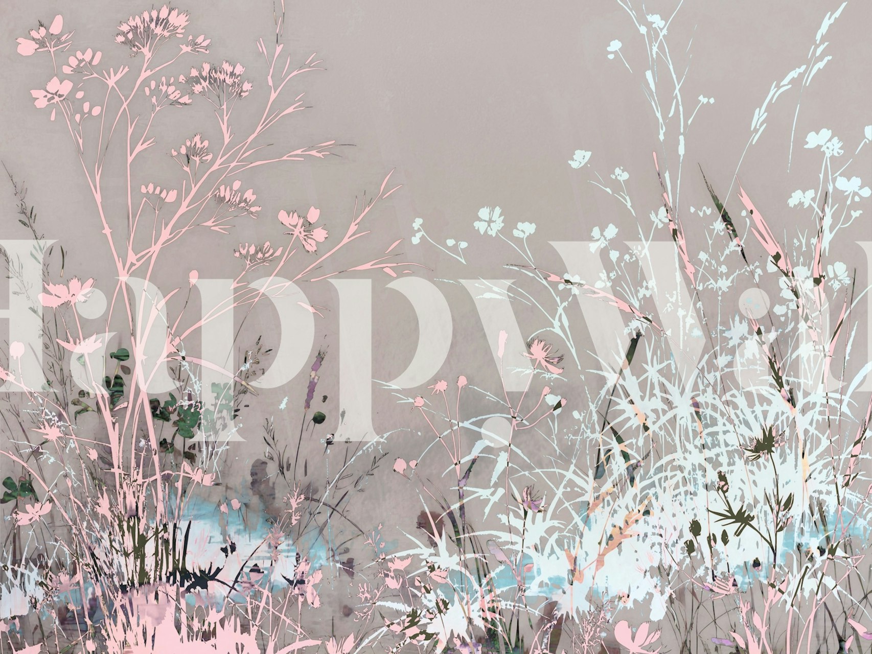 Floral Elegance Wildflowers tapet i et rum