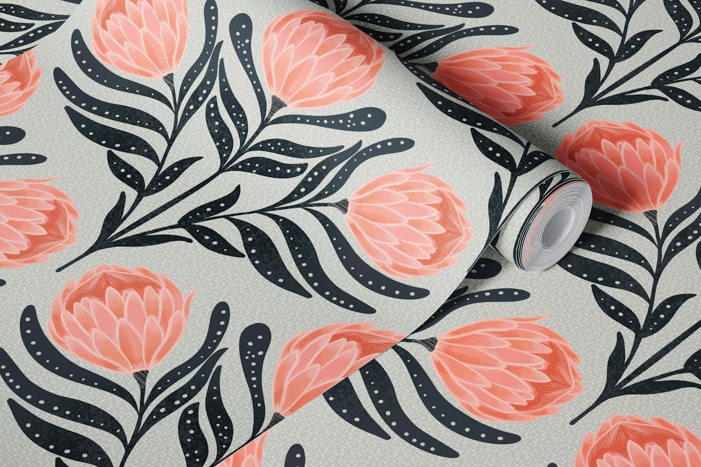 Protea Sage wallpaper roll