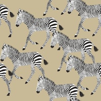 Zebra Walk 6 beige tapeta