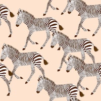 Zebra Walk 10 pinky behang