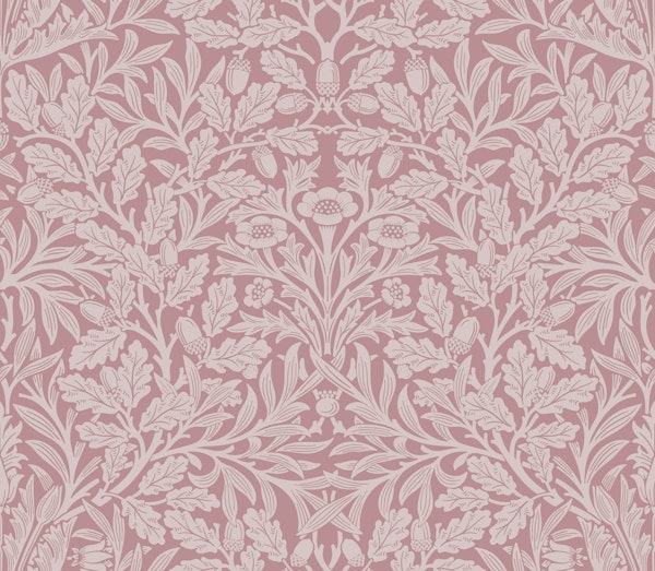 Victorian Acorn pattern 6 dusty pink
