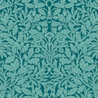 Victorian Acorn pattern 16 Teal ταπετσαρία