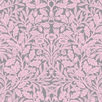 Victorian Acorn pattern 19 Pink and Grey ταπετσαρία