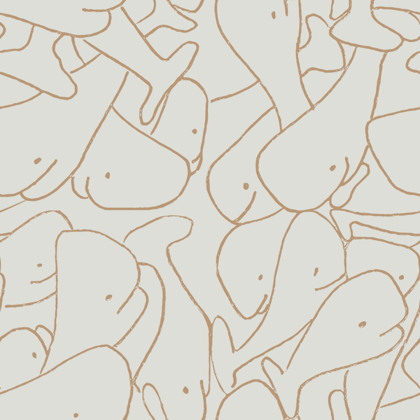 Whale marine ocean for coastal nursery