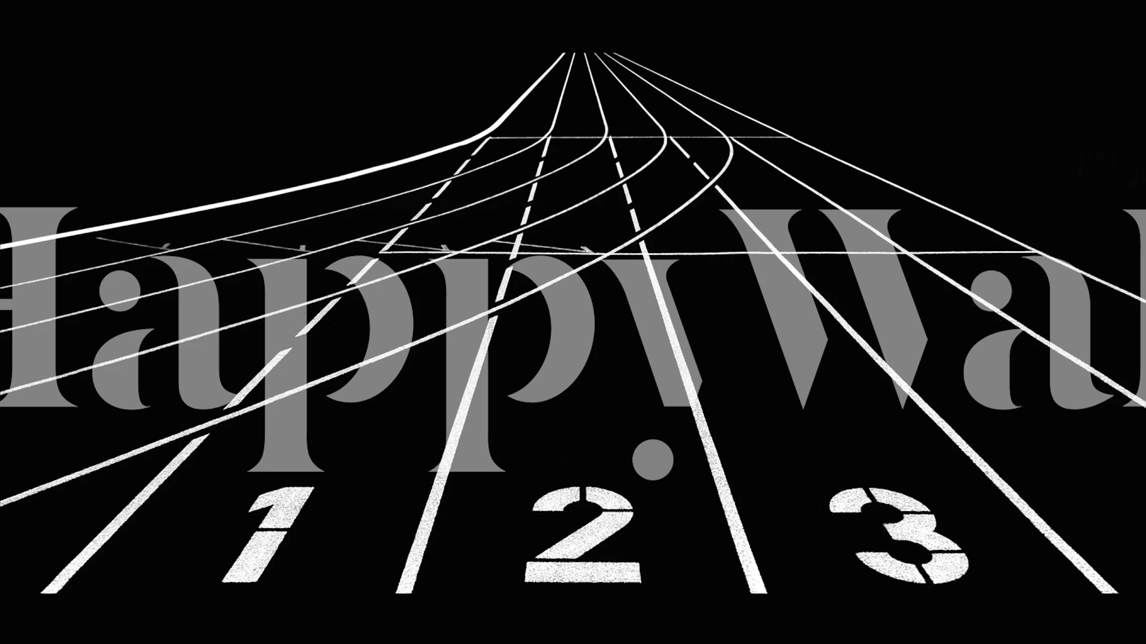 Stadium wallpaper in a modern interior