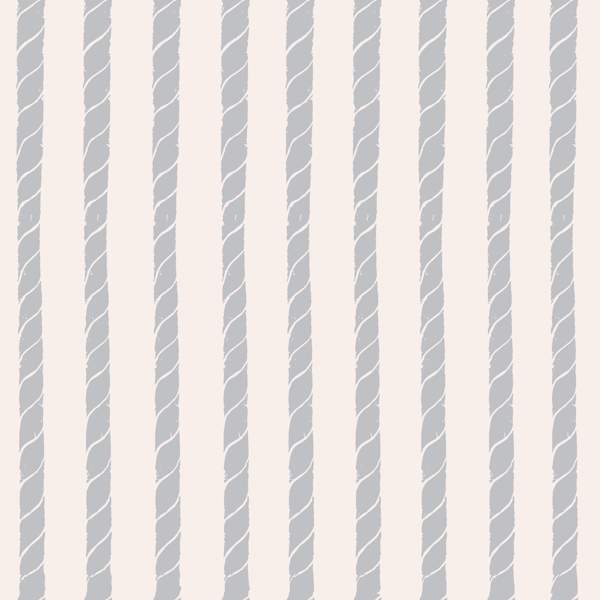Nautical coastal blue rope stripes