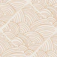 Golden yellow minimalist ocean wave swirl