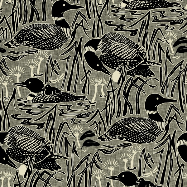 Loons Black and white