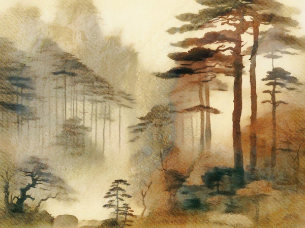 Misty Pine Forest Escape