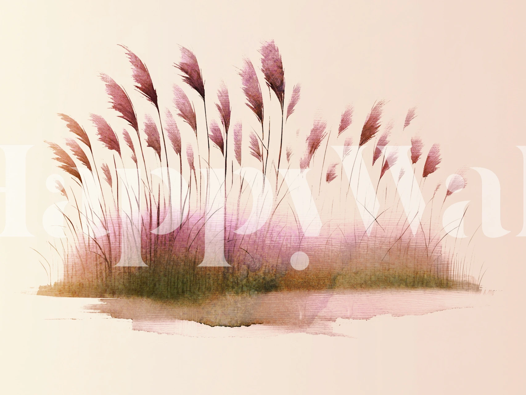 Tapeta Blush Reed Breeze u sobi