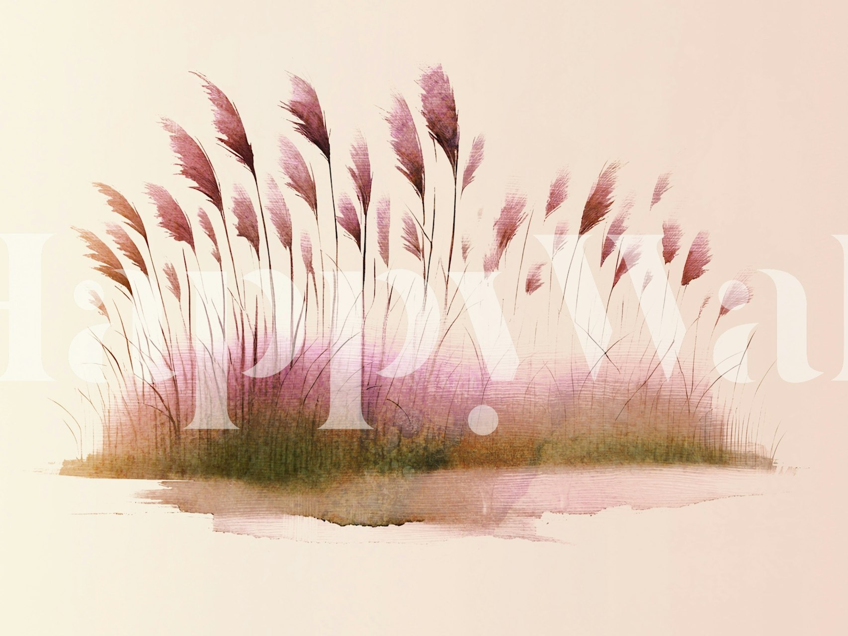 Ταπετσαρία Blush Reed Breeze σε ένα δωμάτιο