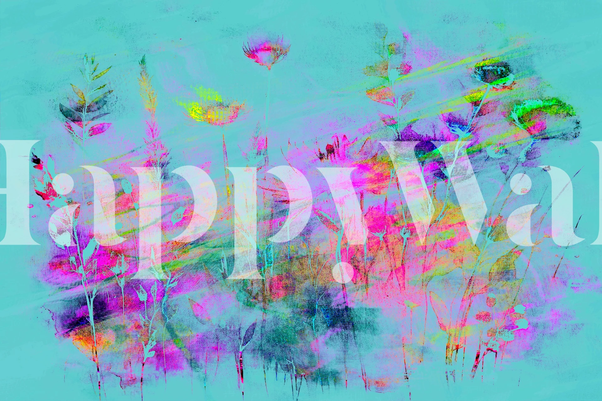 Vibrant Meadow Bliss en una habitación