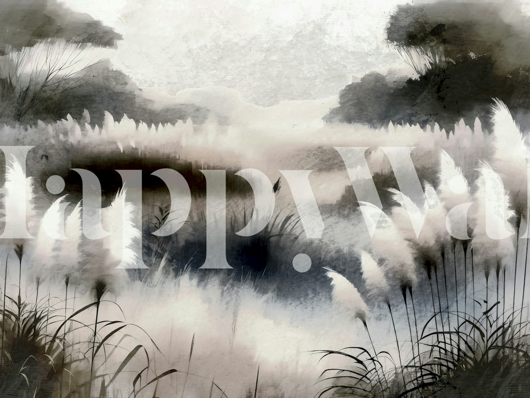 Misty Reeds Tranquility tapet i et rom