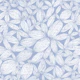 White & Blue Botanical Accent Wall