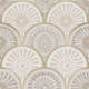 Refined Bohemian Scallop Shapes Warm Beige