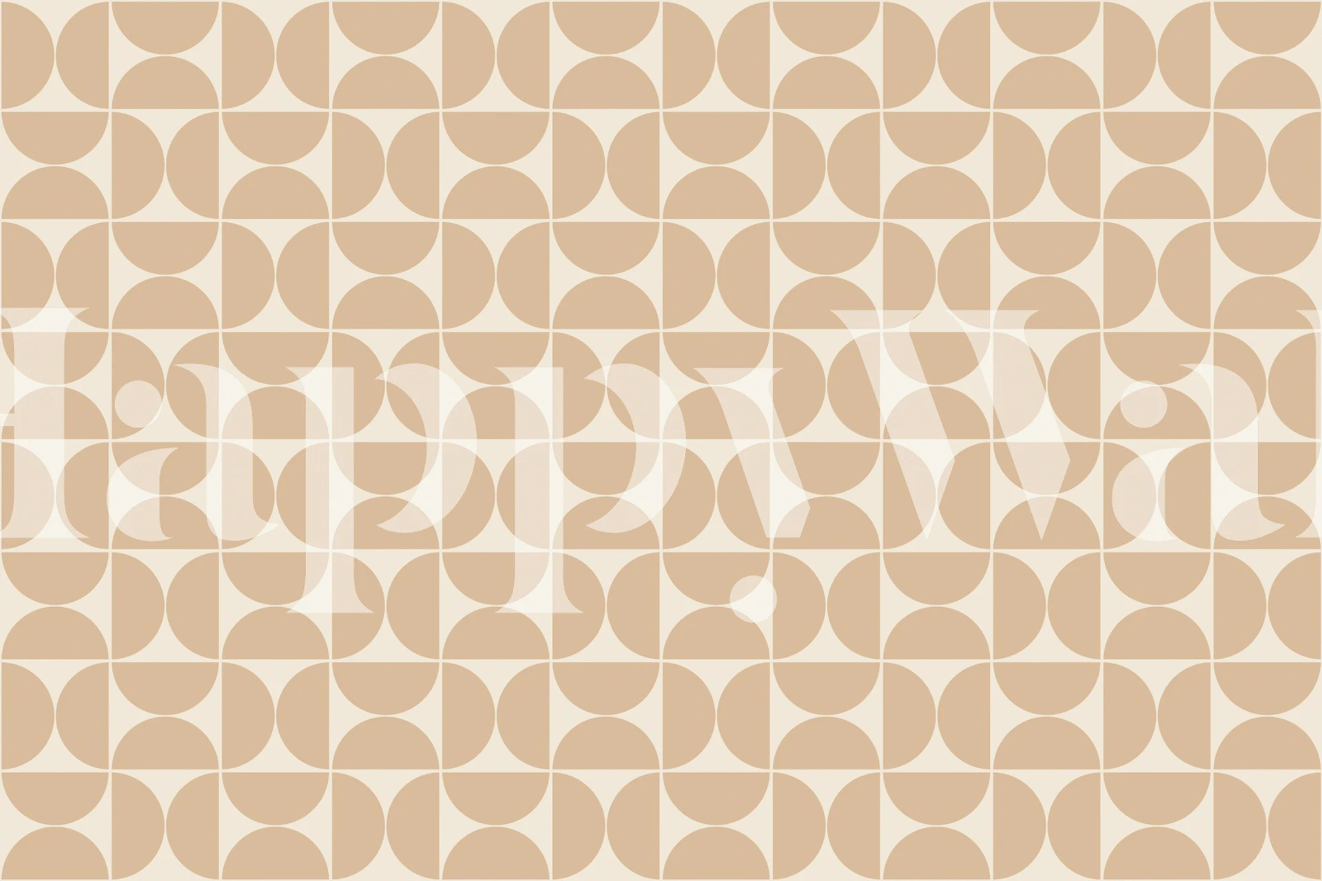 Mid-Century Modern wallpaper design in a room