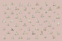 Baby Animal Bliss in soft pink carta da parati