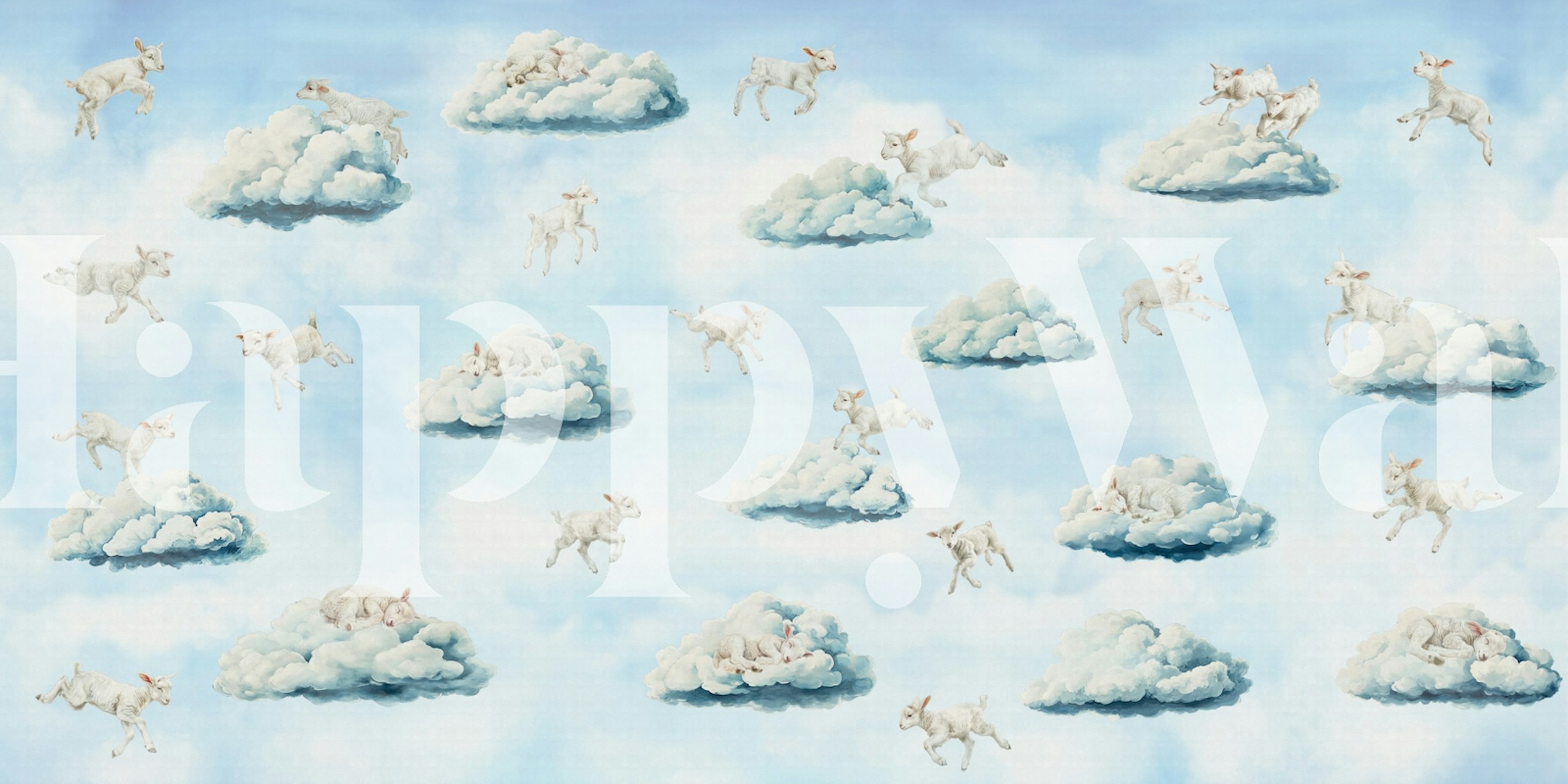 Design tapety Counting sheeps v pokoji