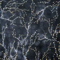 Branches with Fairy Lights - Blue carta da parati