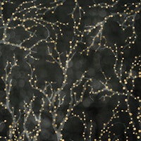 Branches with Fairy Lights - Charcoal Black carta da parati