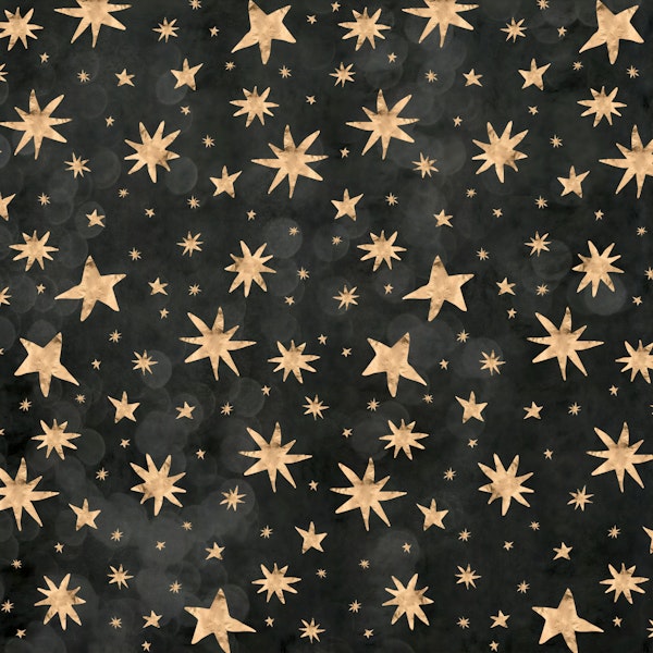 Starry Night - Charcoal Black