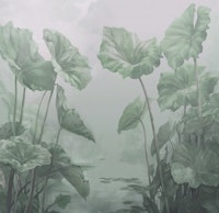 Leafy Lagoon - cool green tapeta