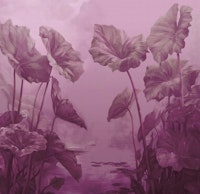 Leafy Lagoon - Pink tapeta
