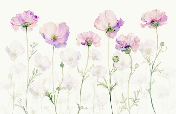 Pastel Petals - soft pink