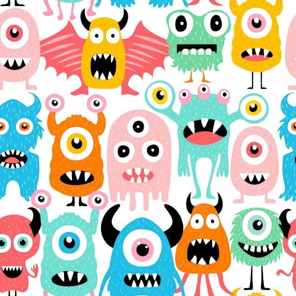 Kids Funny Cute Monsters