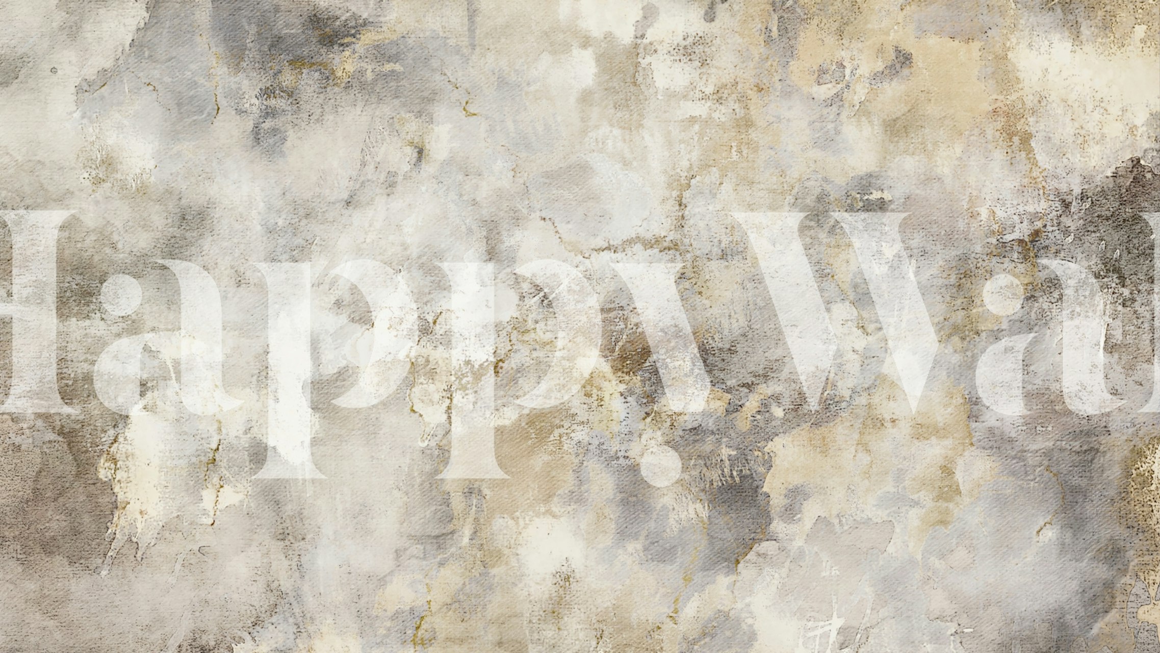 Papel de parede Abstract Golden Haze em um quarto