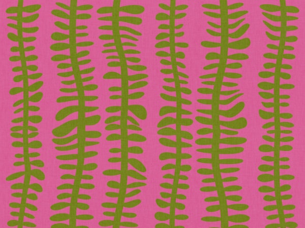 organic leaves on pink ground