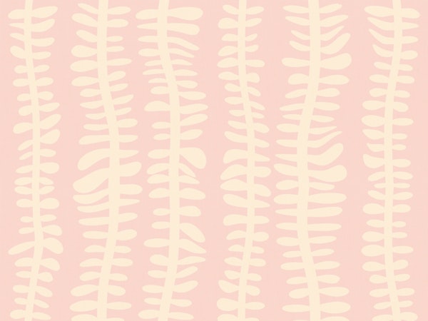 soft abstract leaves on pink pastel