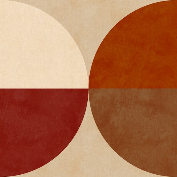 ABSTRACT RETRO SHAPES EARTHY 4