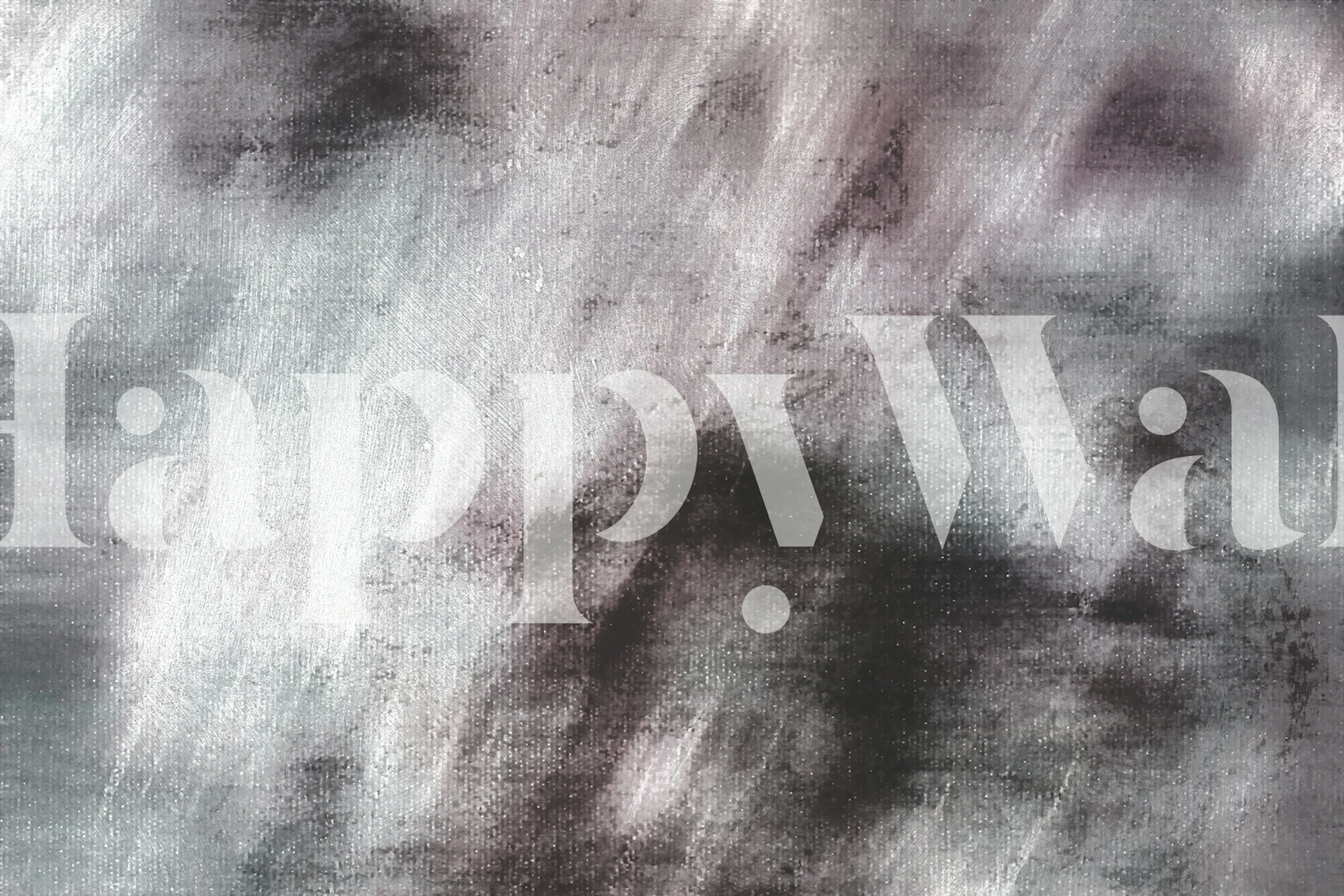 Misty Charcoal Canvas-tapetti huoneessa