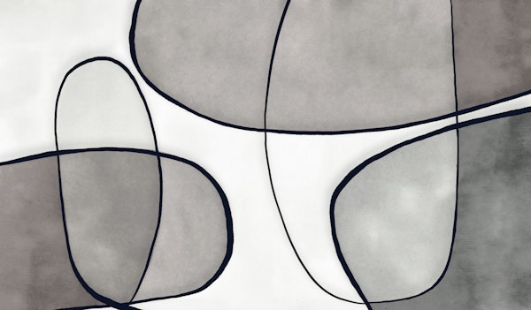 Elegant Gray Contour Lines